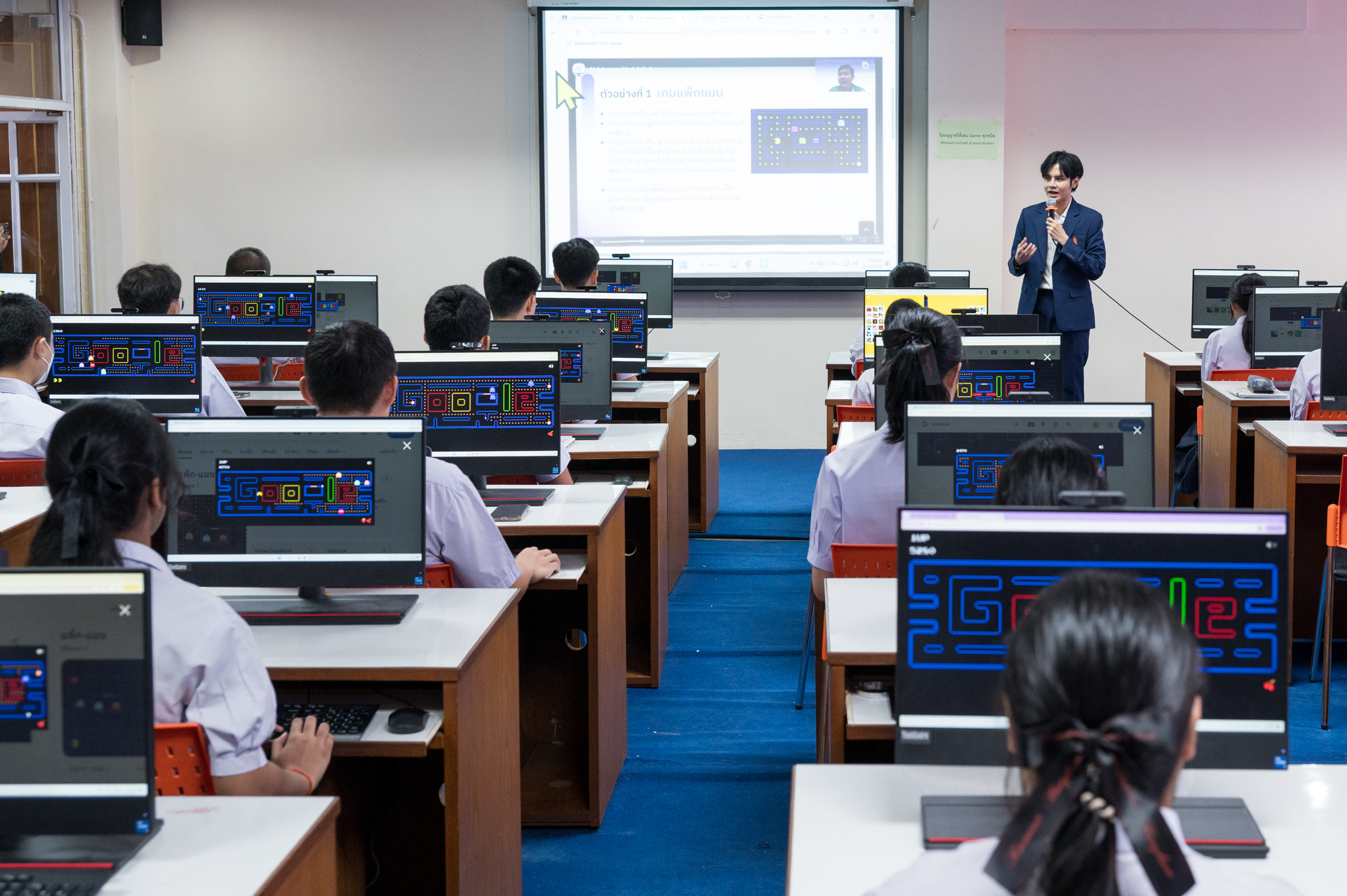 8 บรรยากาศสอนวิชาเรียน 1 0