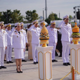 “ศุภมาส“ ร่วมพิธีเจริญพระพุทธมนต์และทำบุญตักบาตรถวายพระราชกุ ... พารามิเตอร์รูปภาพ 1